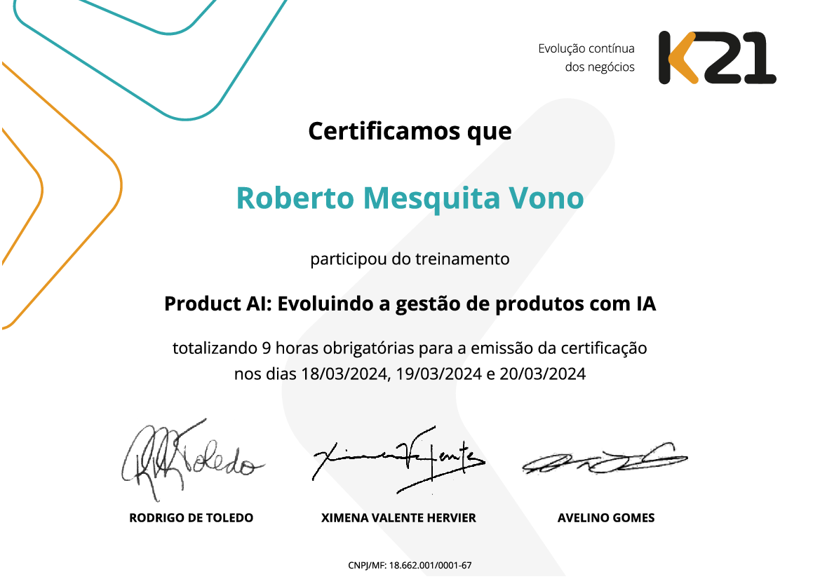 Certificado K21